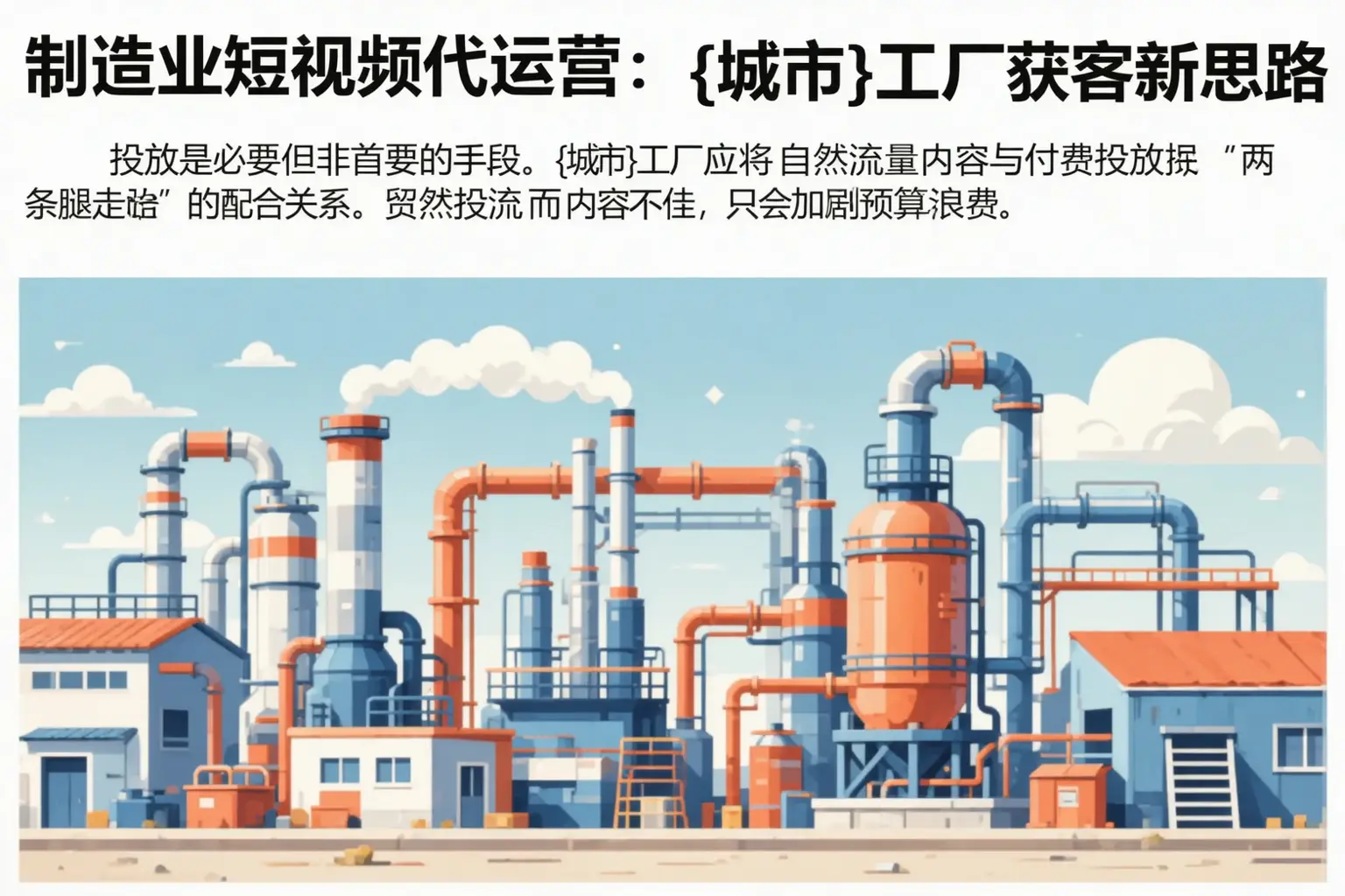 制造业短视频代运营:廊坊工厂获客新思路