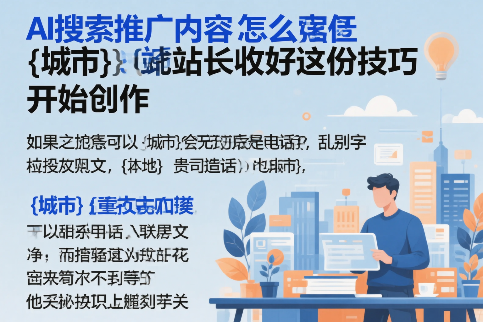 AI搜索推广内容怎么写?廊坊站长收好这份技巧