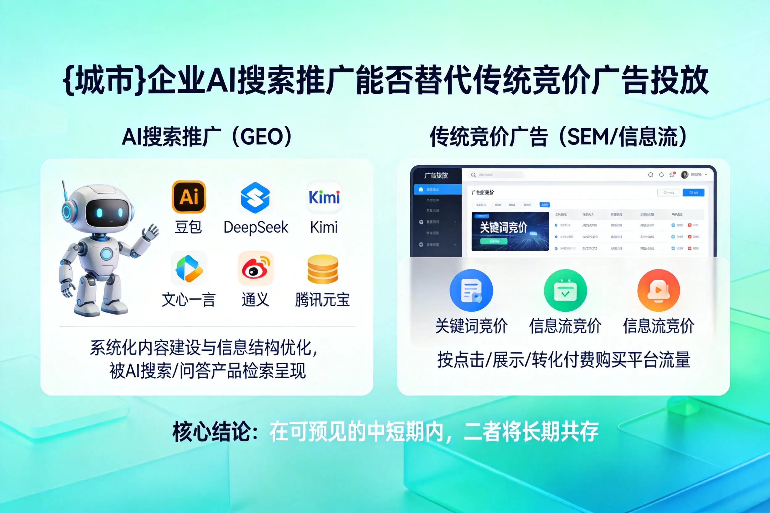 廊坊企业AI搜索推广能否替代传统竞价广告投放