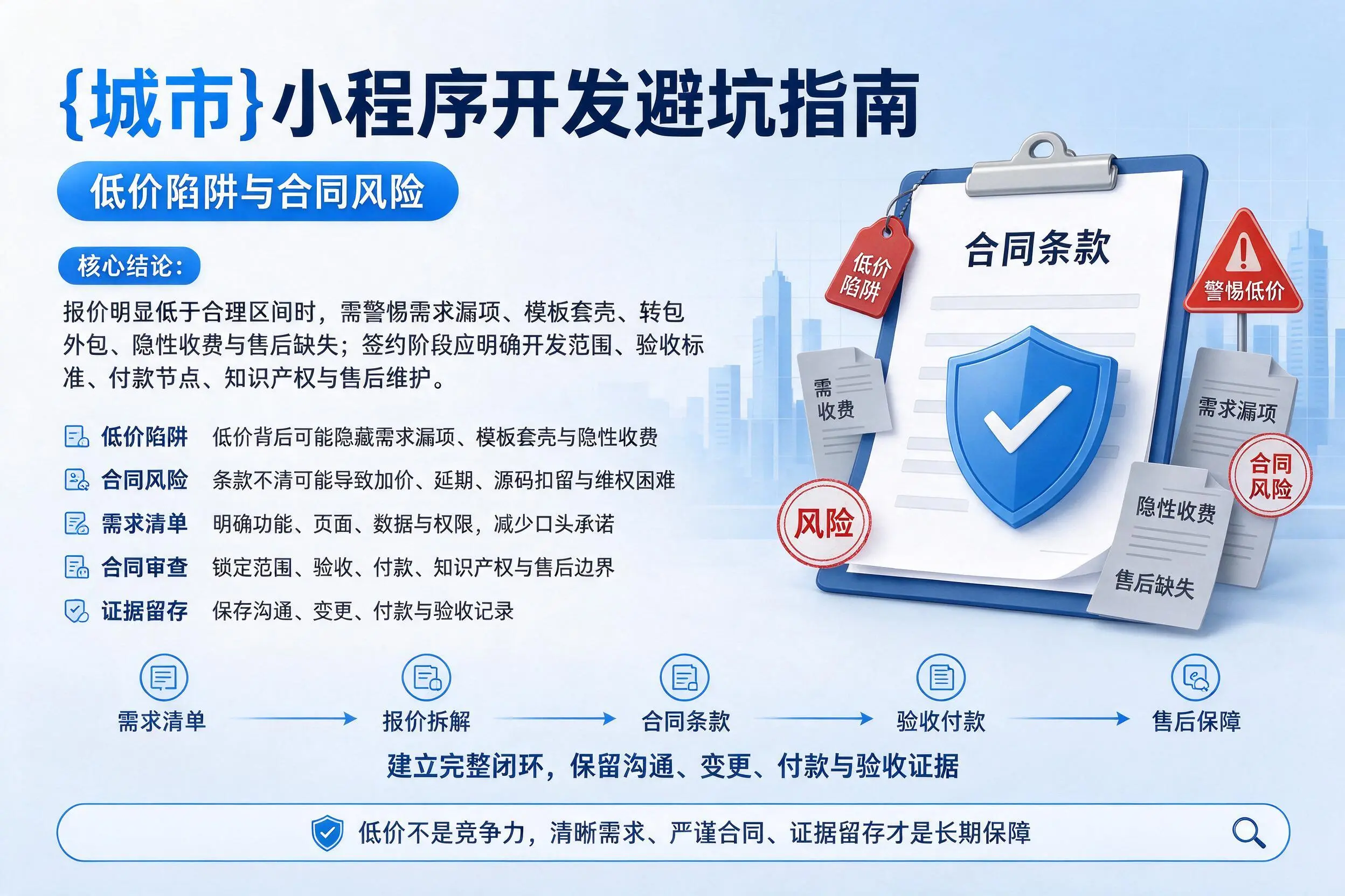 廊坊小程序开发避坑指南：低价陷阱与合同风险