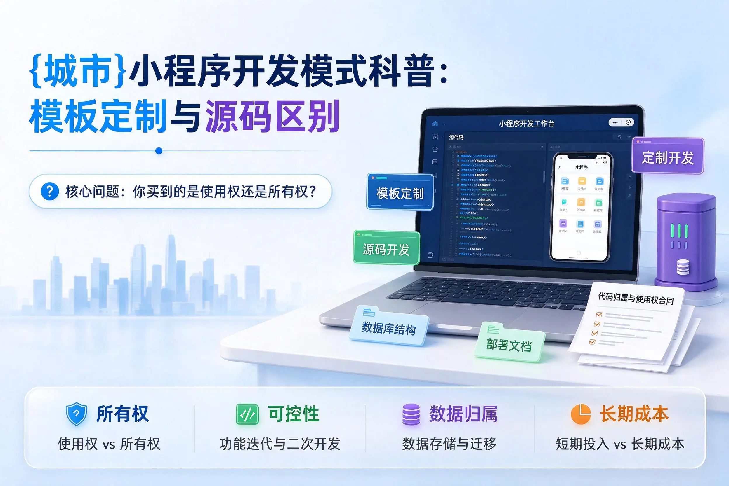 廊坊小程序开发模式科普：模板定制与源码区别