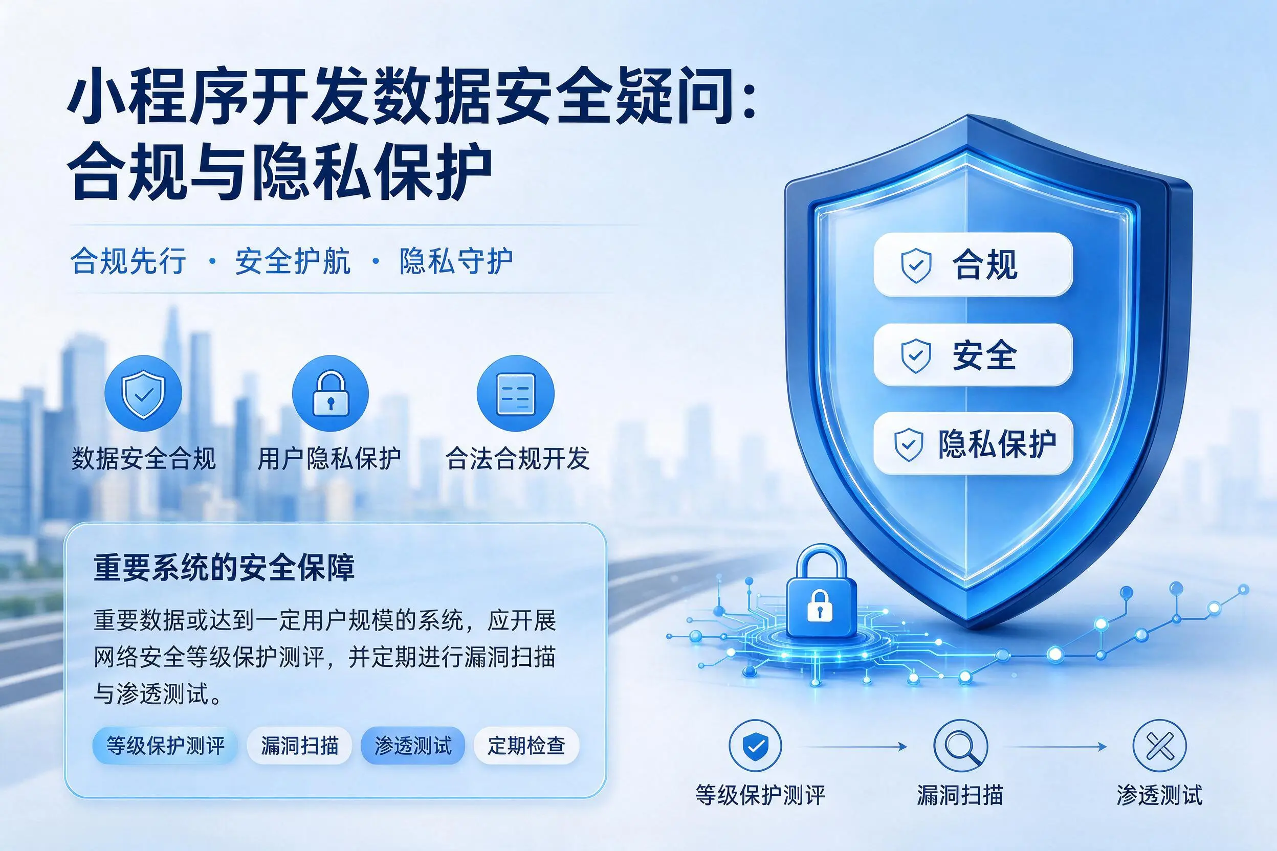 廊坊小程序开发数据安全疑问：合规与隐私保护