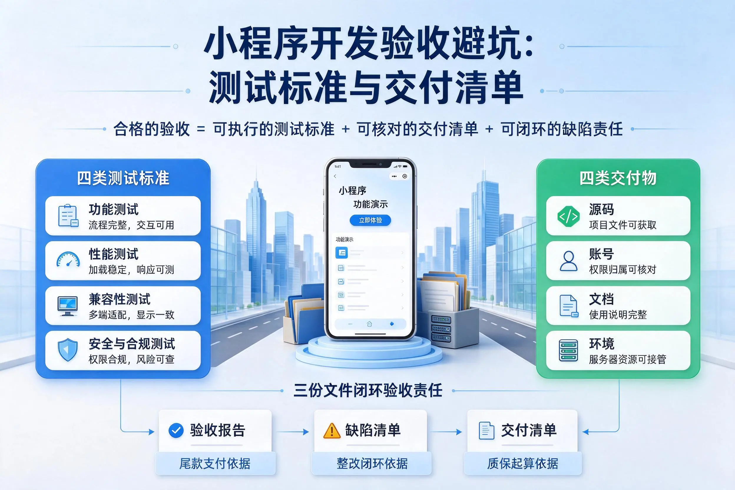 廊坊小程序开发验收避坑：测试标准与交付清单