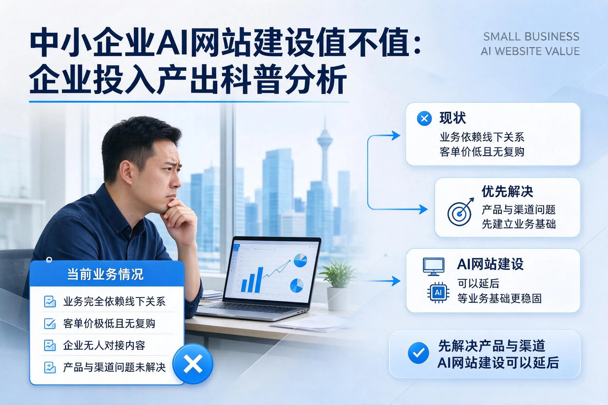 中小企业AI网站建设值不值:廊坊企业投入产出科普分析