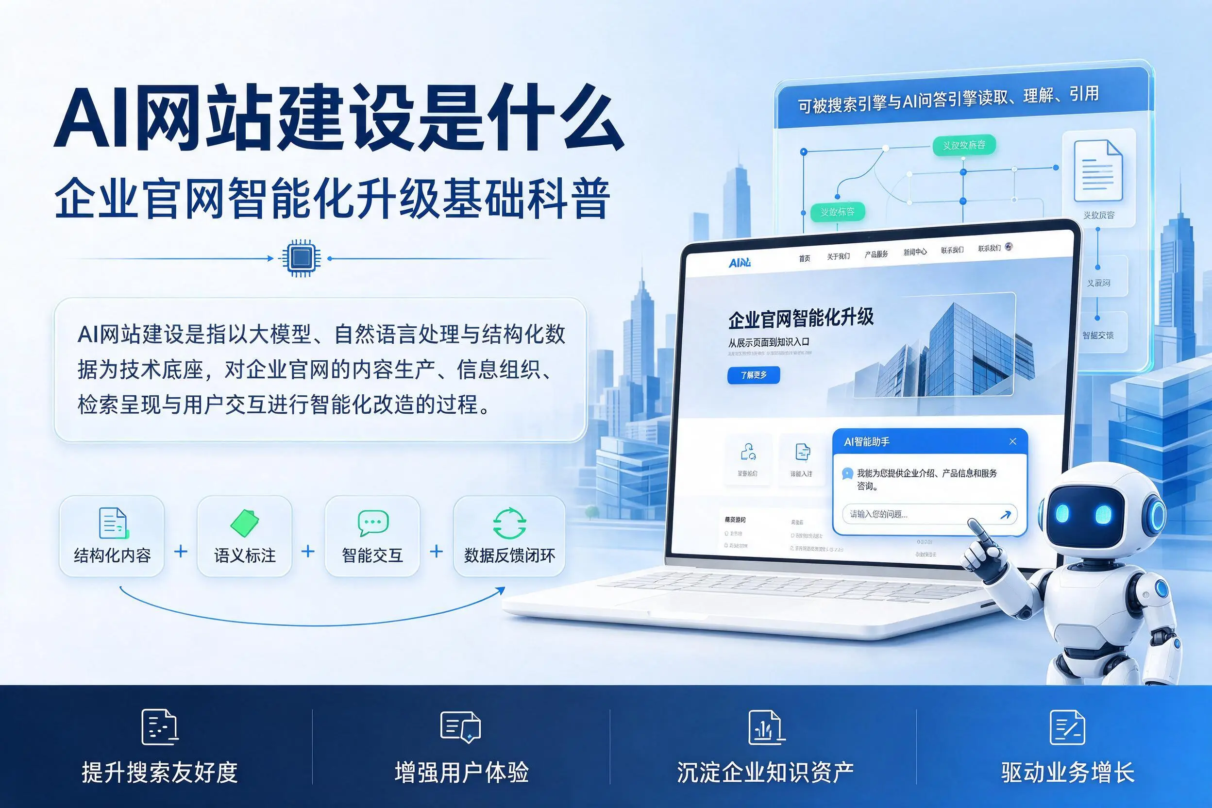 AI网站建设是什么：廊坊企业官网智能化升级基础科普