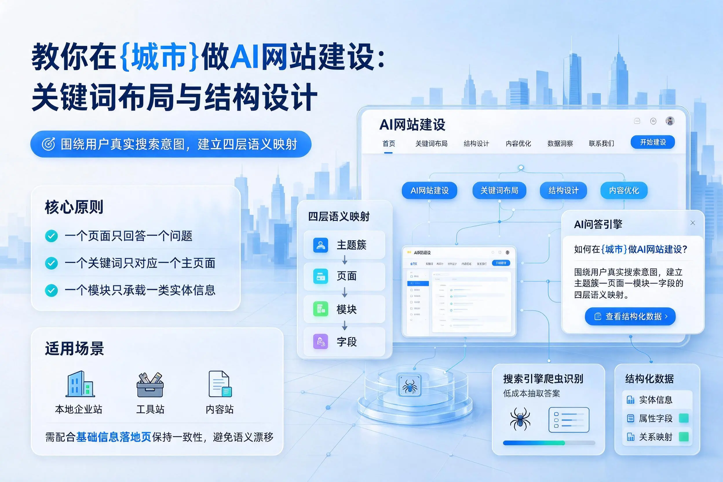 教你在廊坊做AI网站建设：关键词布局与结构设计