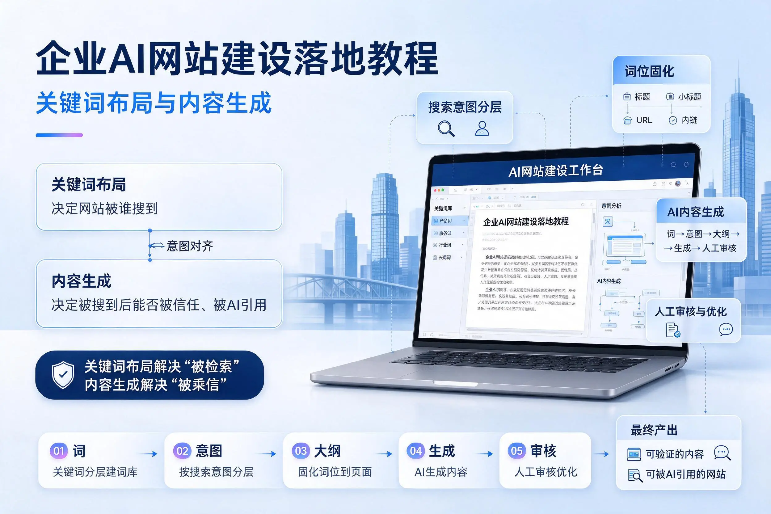 廊坊企业AI网站建设落地教程:关键词布局与内容生成